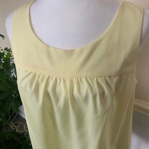 Pale Yellow Sleeveless Top
